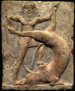 Gilgamesh battling with the "Bull of Heaven"