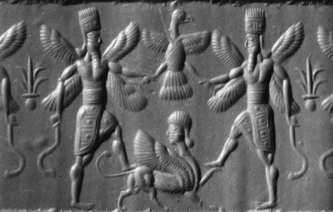 An animal hybrid - a Babylonian relief