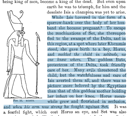 Horus' birth story