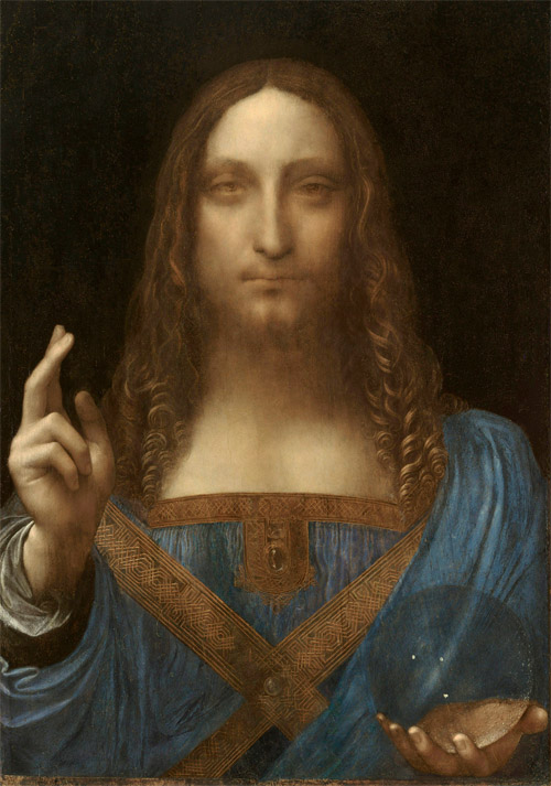 Leonardo Da Vinci's painting "Salvador Mundi"