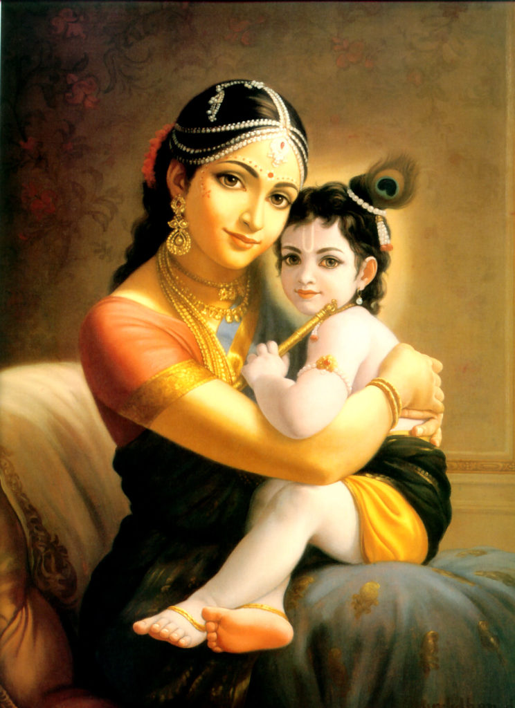 Krishna with his mother