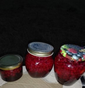 Berry preserves I've made on my constructed outdoor fire cooker