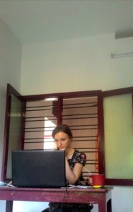 Blogging in my rented house in South India