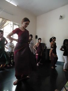 Dancing with children! (Bharatanatyam)